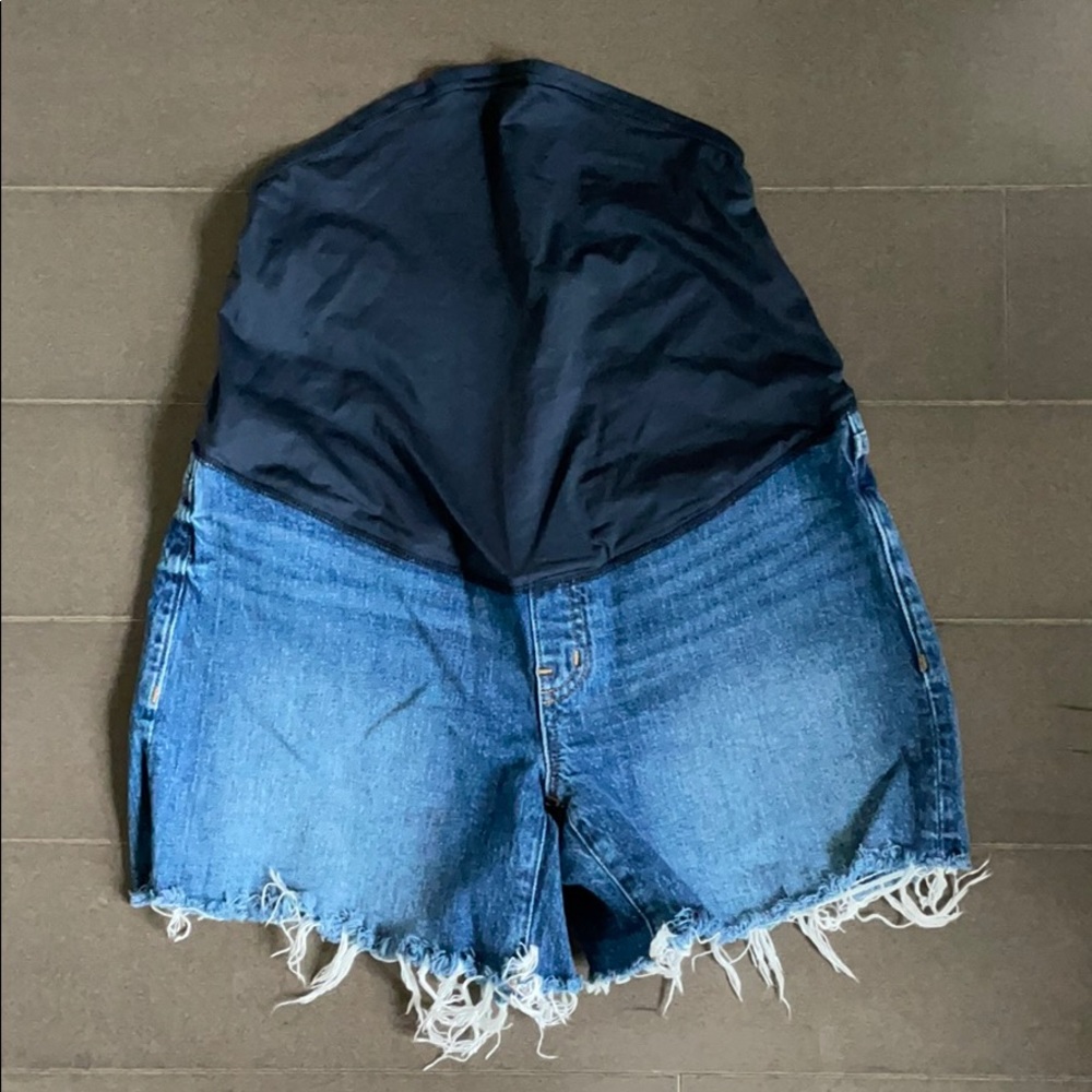 Madewell maternity jean shorts